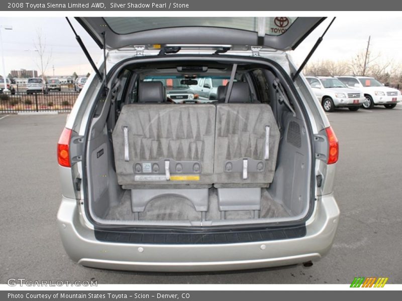 Silver Shadow Pearl / Stone 2008 Toyota Sienna Limited AWD