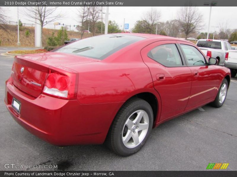 Inferno Red Crystal Pearl / Dark Slate Gray 2010 Dodge Charger SE