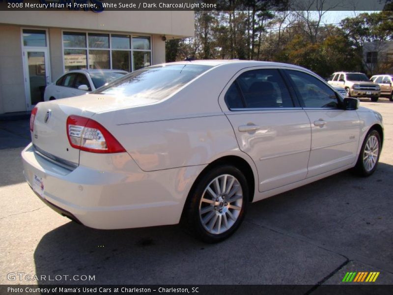 White Suede / Dark Charcoal/Light Stone 2008 Mercury Milan I4 Premier