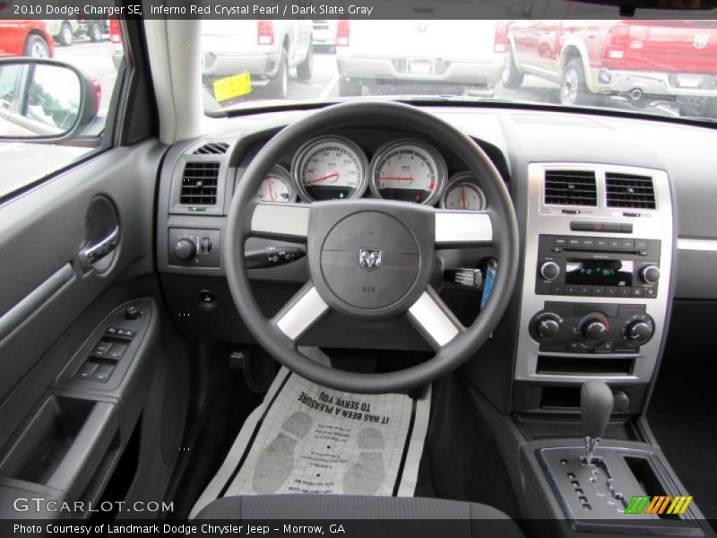 Inferno Red Crystal Pearl / Dark Slate Gray 2010 Dodge Charger SE