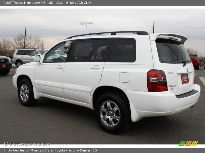 Super White / Ash Gray 2007 Toyota Highlander V6 4WD