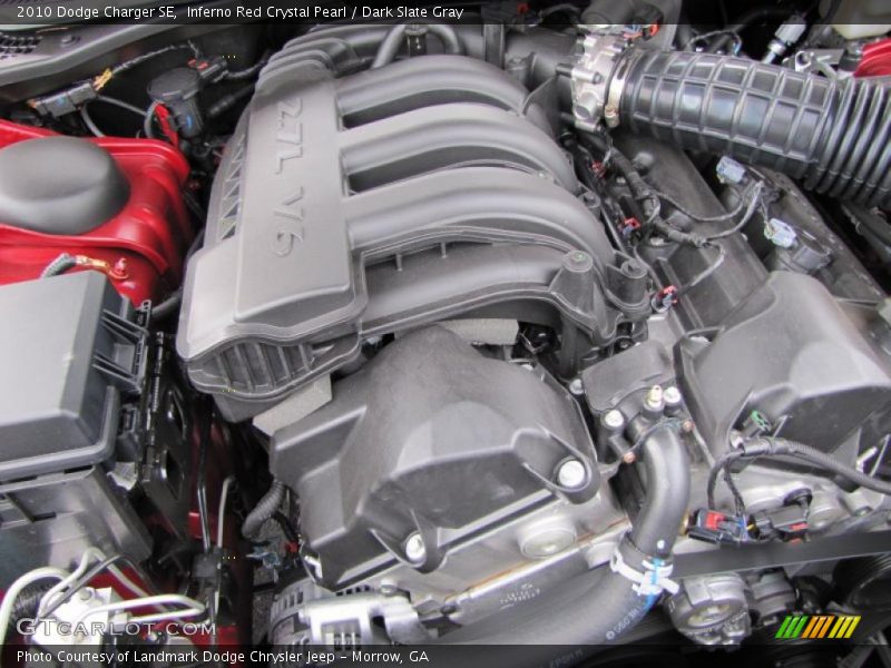 Inferno Red Crystal Pearl / Dark Slate Gray 2010 Dodge Charger SE