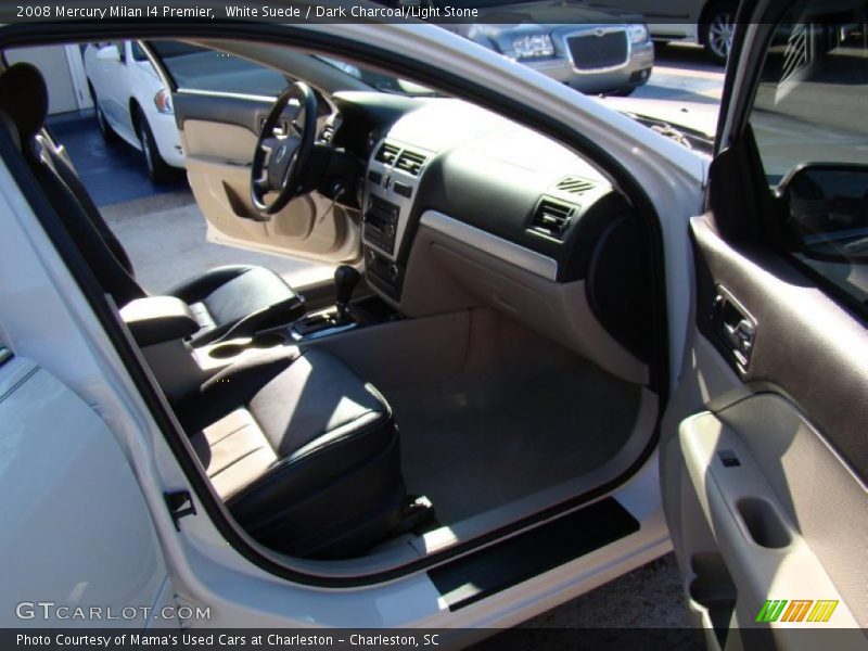 White Suede / Dark Charcoal/Light Stone 2008 Mercury Milan I4 Premier