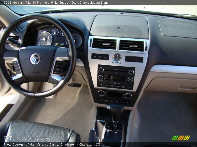 White Suede / Dark Charcoal/Light Stone 2008 Mercury Milan I4 Premier