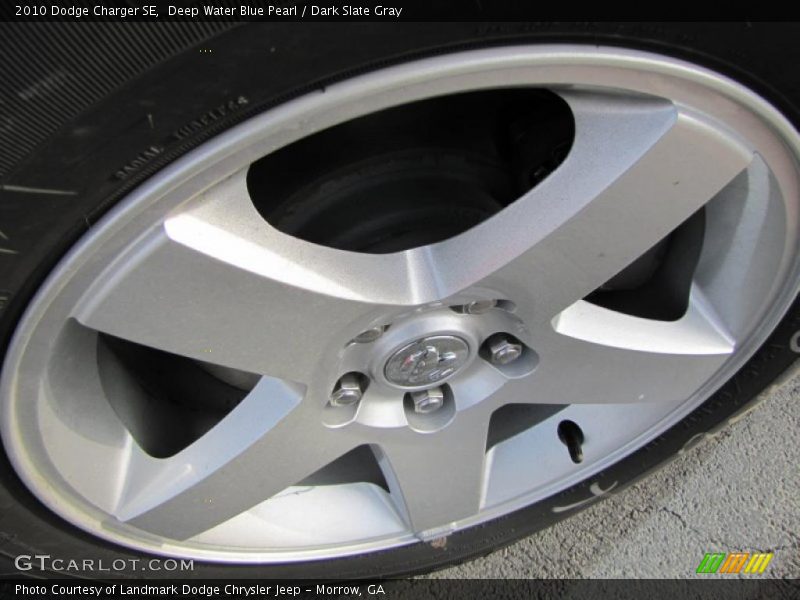 Deep Water Blue Pearl / Dark Slate Gray 2010 Dodge Charger SE