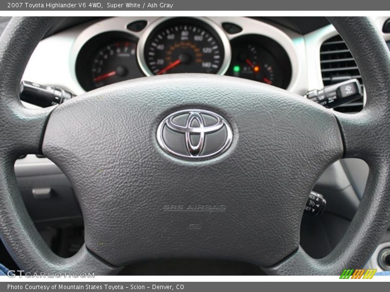 Super White / Ash Gray 2007 Toyota Highlander V6 4WD