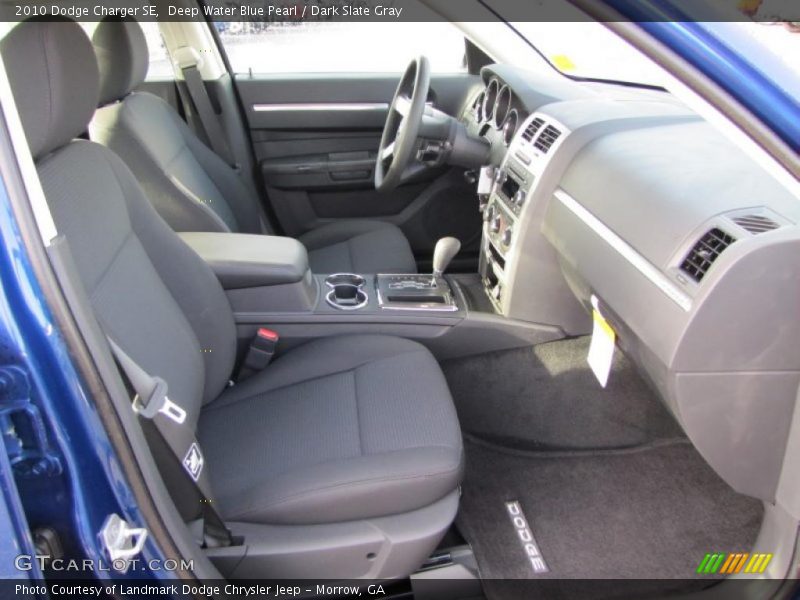 Deep Water Blue Pearl / Dark Slate Gray 2010 Dodge Charger SE