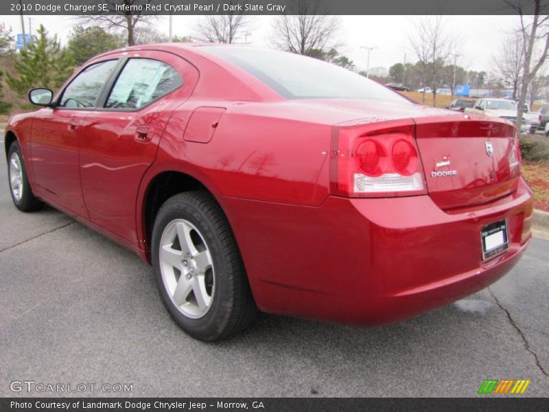 Inferno Red Crystal Pearl / Dark Slate Gray 2010 Dodge Charger SE