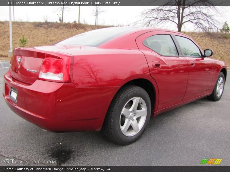 Inferno Red Crystal Pearl / Dark Slate Gray 2010 Dodge Charger SE