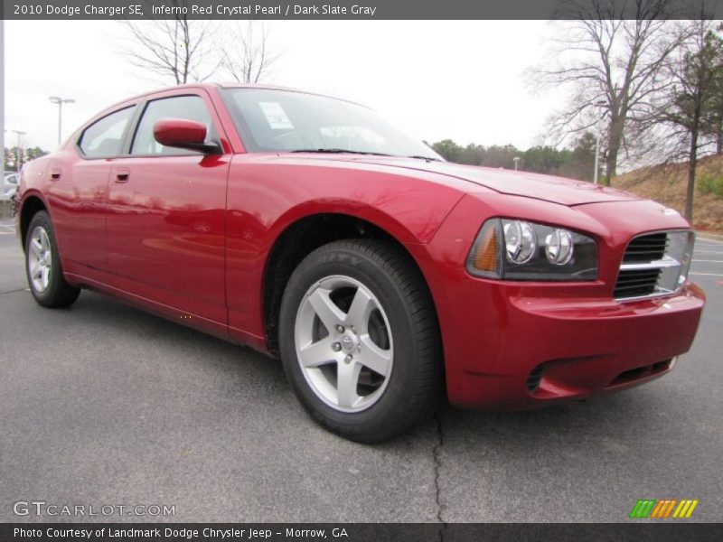 Inferno Red Crystal Pearl / Dark Slate Gray 2010 Dodge Charger SE