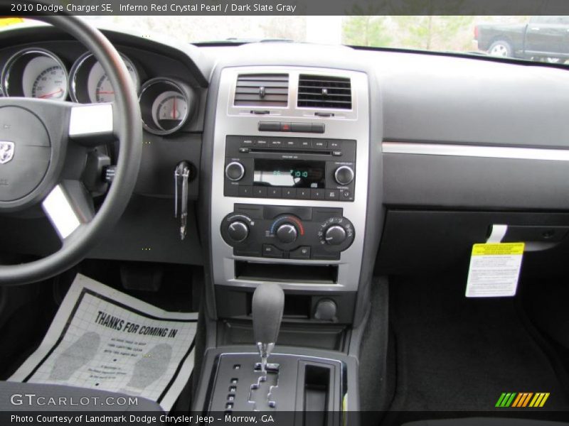 Inferno Red Crystal Pearl / Dark Slate Gray 2010 Dodge Charger SE