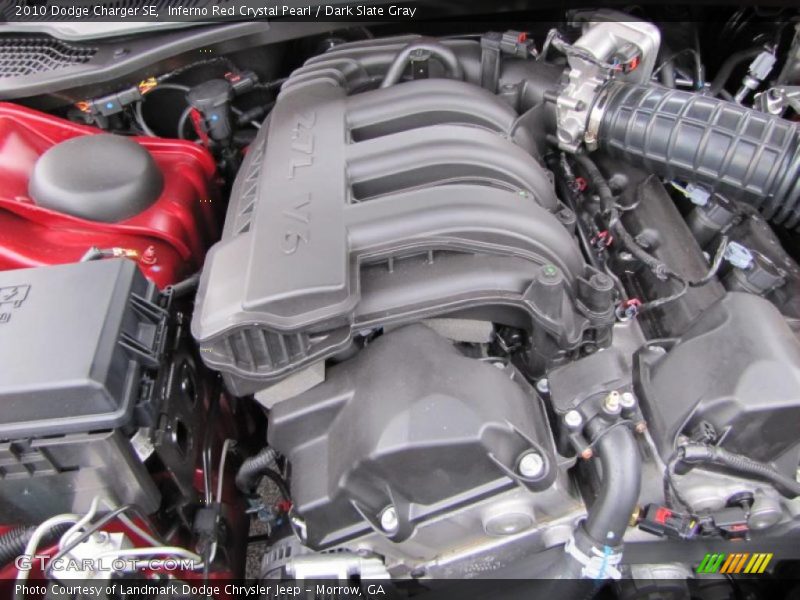 Inferno Red Crystal Pearl / Dark Slate Gray 2010 Dodge Charger SE