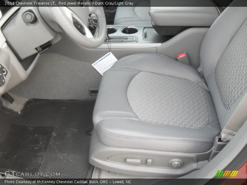 Red Jewel Metallic / Dark Gray/Light Gray 2011 Chevrolet Traverse LT