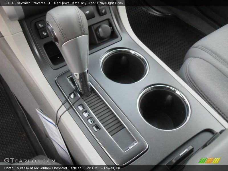 Red Jewel Metallic / Dark Gray/Light Gray 2011 Chevrolet Traverse LT