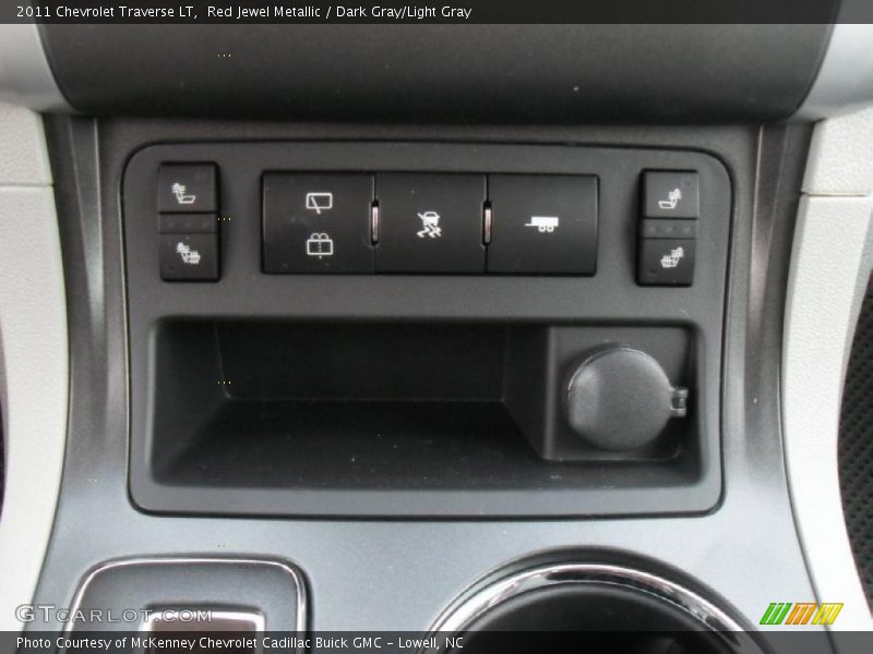 Red Jewel Metallic / Dark Gray/Light Gray 2011 Chevrolet Traverse LT