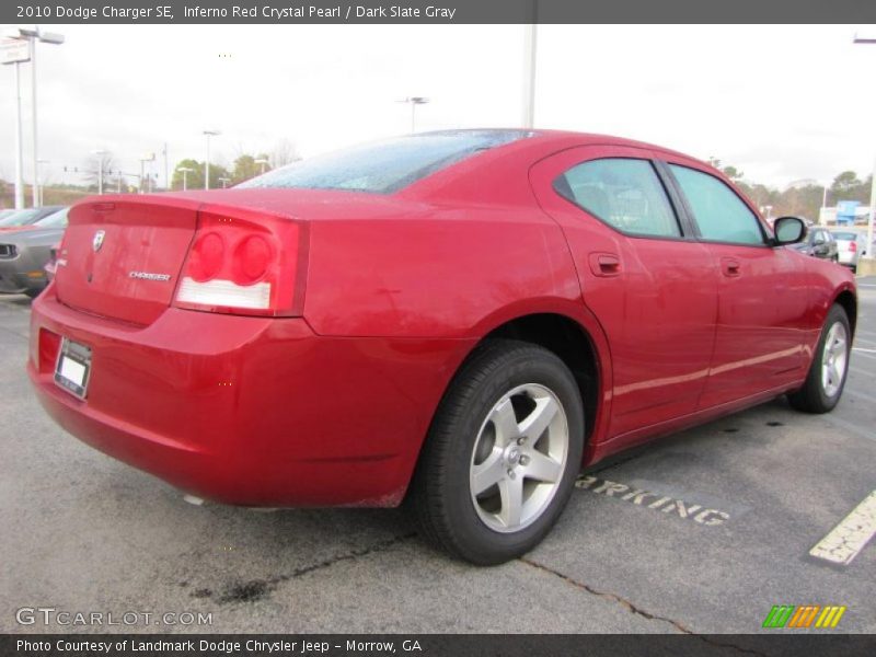 Inferno Red Crystal Pearl / Dark Slate Gray 2010 Dodge Charger SE