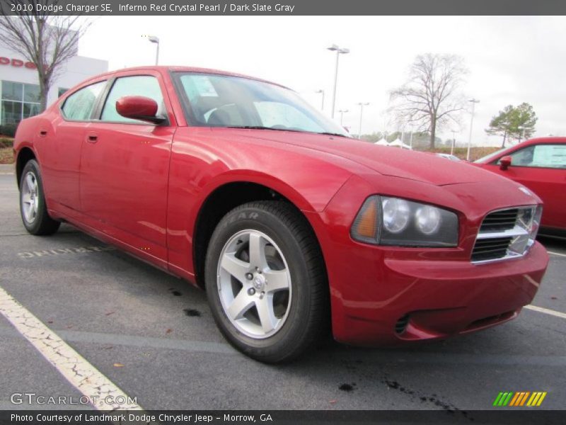 Inferno Red Crystal Pearl / Dark Slate Gray 2010 Dodge Charger SE