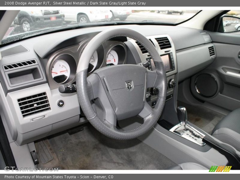 Silver Steel Metallic / Dark Slate Gray/Light Slate Gray 2008 Dodge Avenger R/T