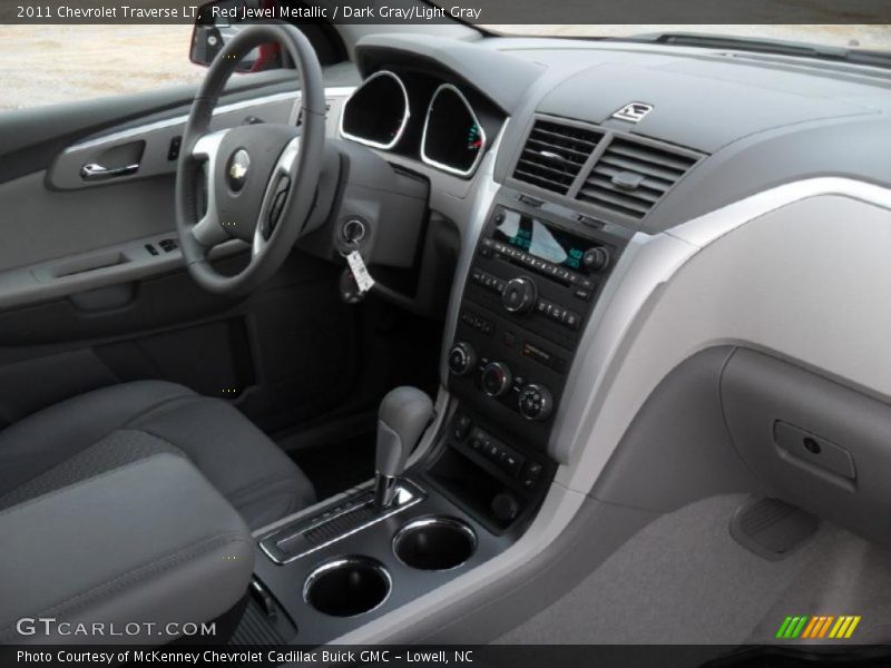 Red Jewel Metallic / Dark Gray/Light Gray 2011 Chevrolet Traverse LT