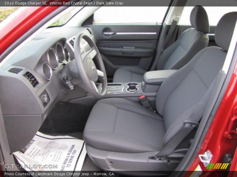 Inferno Red Crystal Pearl / Dark Slate Gray 2010 Dodge Charger SE