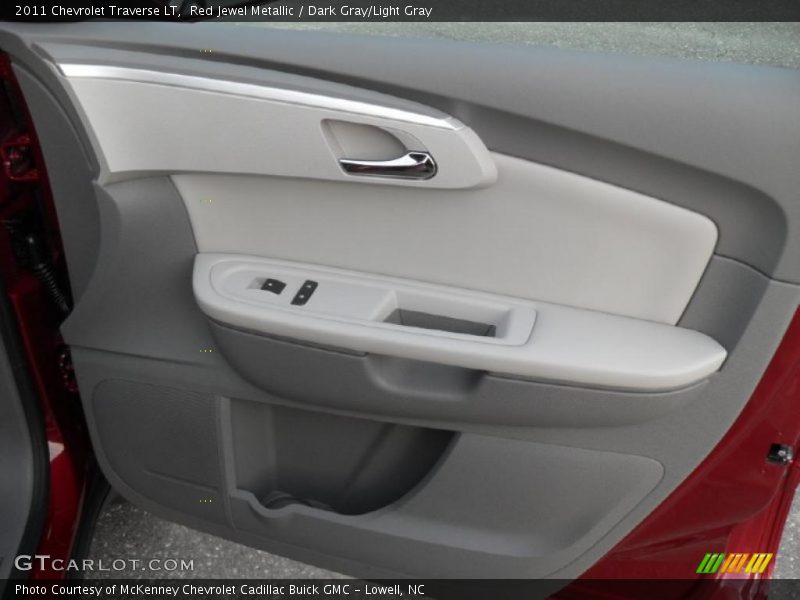 Red Jewel Metallic / Dark Gray/Light Gray 2011 Chevrolet Traverse LT