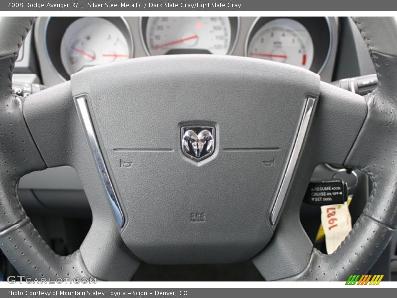 Silver Steel Metallic / Dark Slate Gray/Light Slate Gray 2008 Dodge Avenger R/T