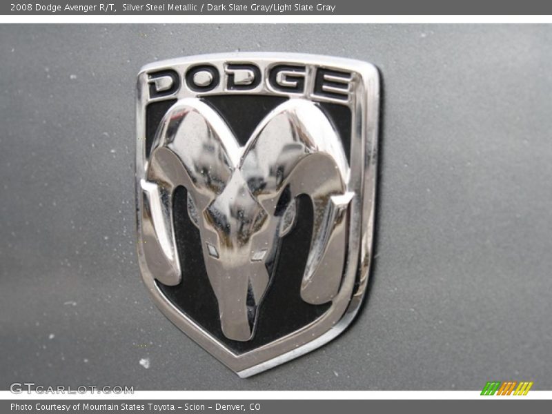 Silver Steel Metallic / Dark Slate Gray/Light Slate Gray 2008 Dodge Avenger R/T