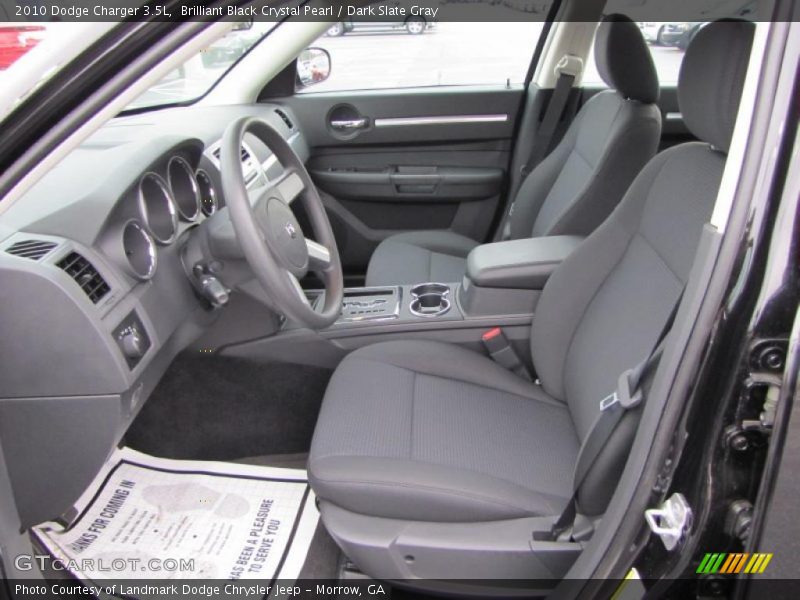 Brilliant Black Crystal Pearl / Dark Slate Gray 2010 Dodge Charger 3.5L