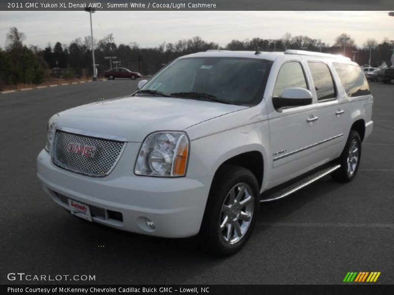 Summit White / Cocoa/Light Cashmere 2011 GMC Yukon XL Denali AWD