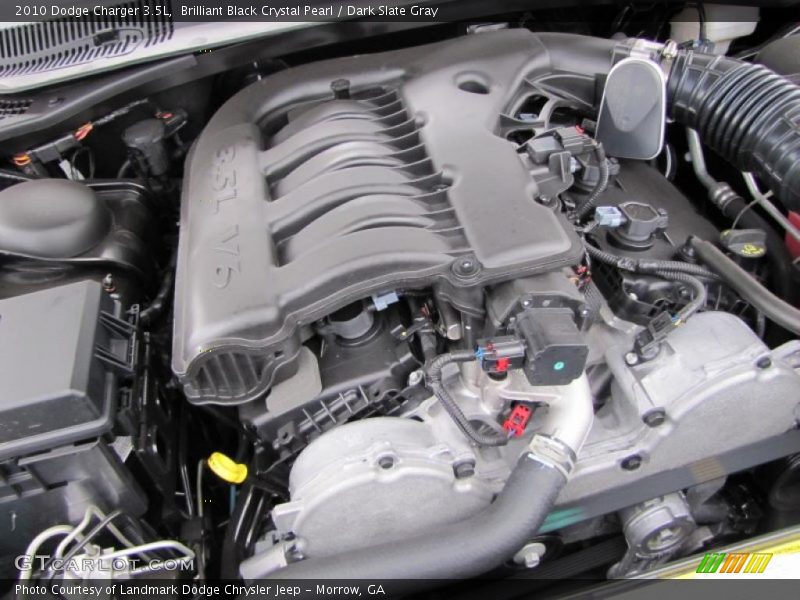 Brilliant Black Crystal Pearl / Dark Slate Gray 2010 Dodge Charger 3.5L