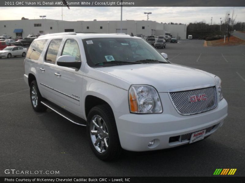 Summit White / Cocoa/Light Cashmere 2011 GMC Yukon XL Denali AWD