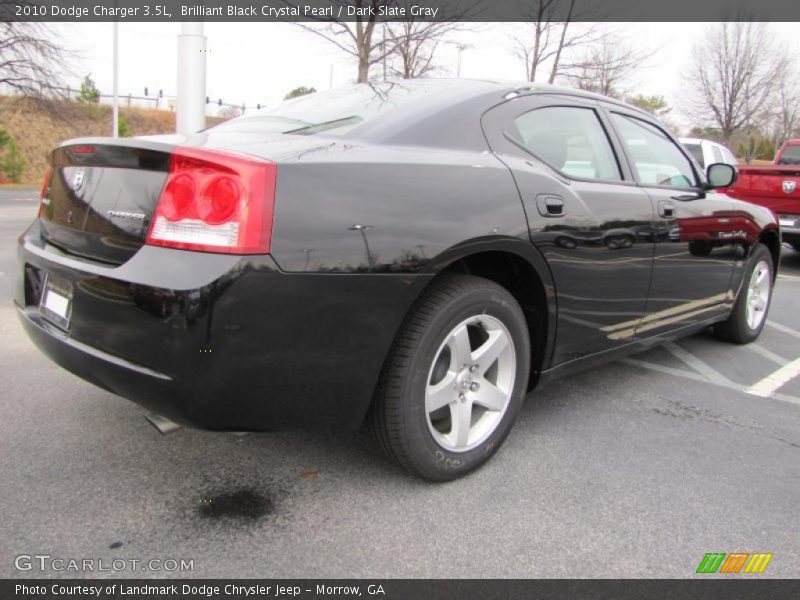 Brilliant Black Crystal Pearl / Dark Slate Gray 2010 Dodge Charger 3.5L