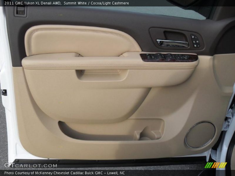Summit White / Cocoa/Light Cashmere 2011 GMC Yukon XL Denali AWD