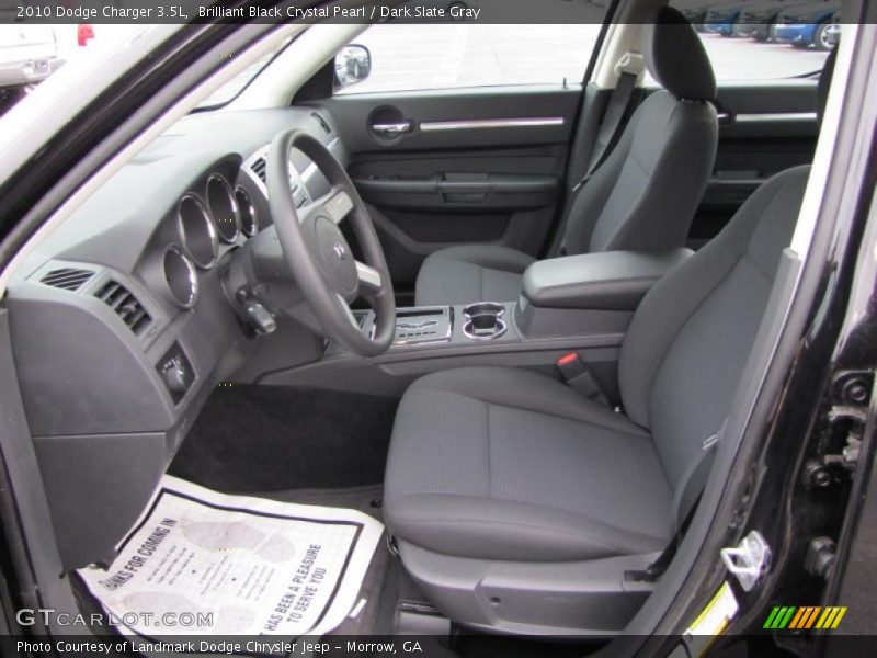 Brilliant Black Crystal Pearl / Dark Slate Gray 2010 Dodge Charger 3.5L