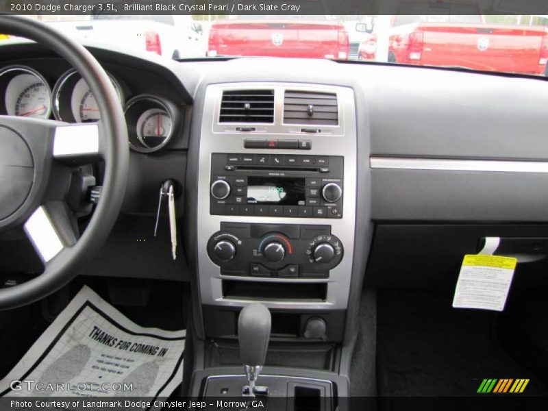 Brilliant Black Crystal Pearl / Dark Slate Gray 2010 Dodge Charger 3.5L