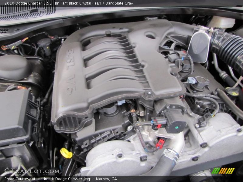 Brilliant Black Crystal Pearl / Dark Slate Gray 2010 Dodge Charger 3.5L