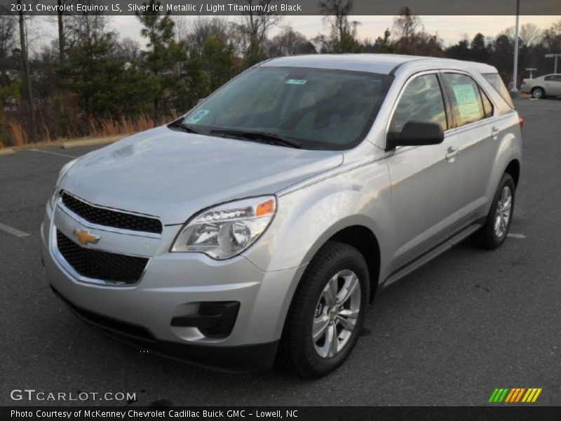Silver Ice Metallic / Light Titanium/Jet Black 2011 Chevrolet Equinox LS