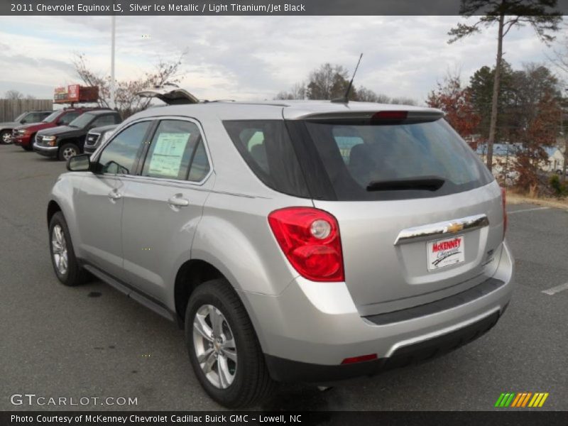 Silver Ice Metallic / Light Titanium/Jet Black 2011 Chevrolet Equinox LS