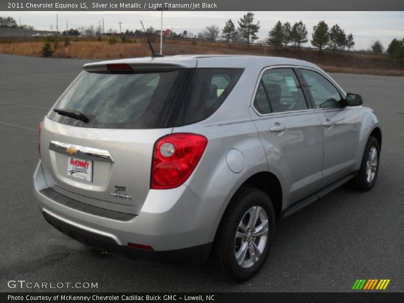 Silver Ice Metallic / Light Titanium/Jet Black 2011 Chevrolet Equinox LS
