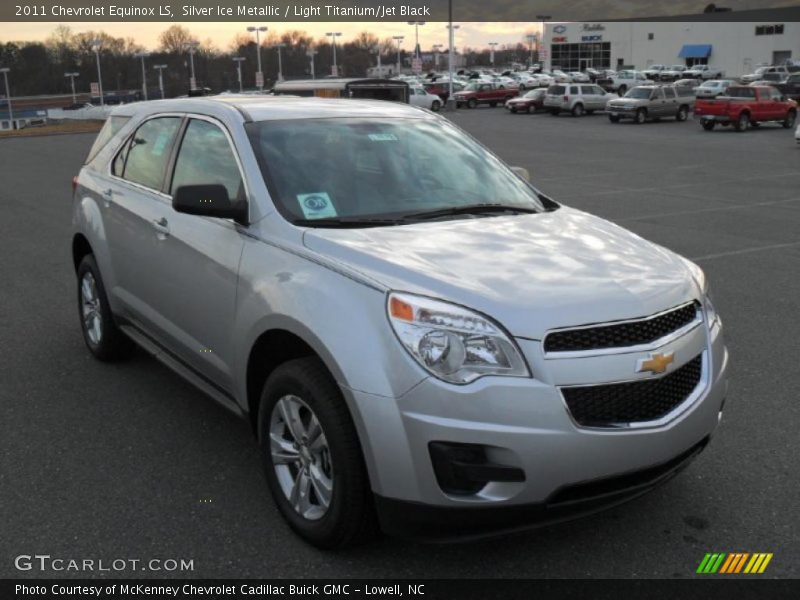 Silver Ice Metallic / Light Titanium/Jet Black 2011 Chevrolet Equinox LS