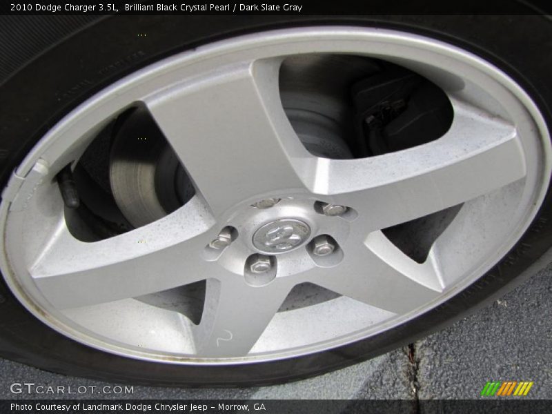 Brilliant Black Crystal Pearl / Dark Slate Gray 2010 Dodge Charger 3.5L