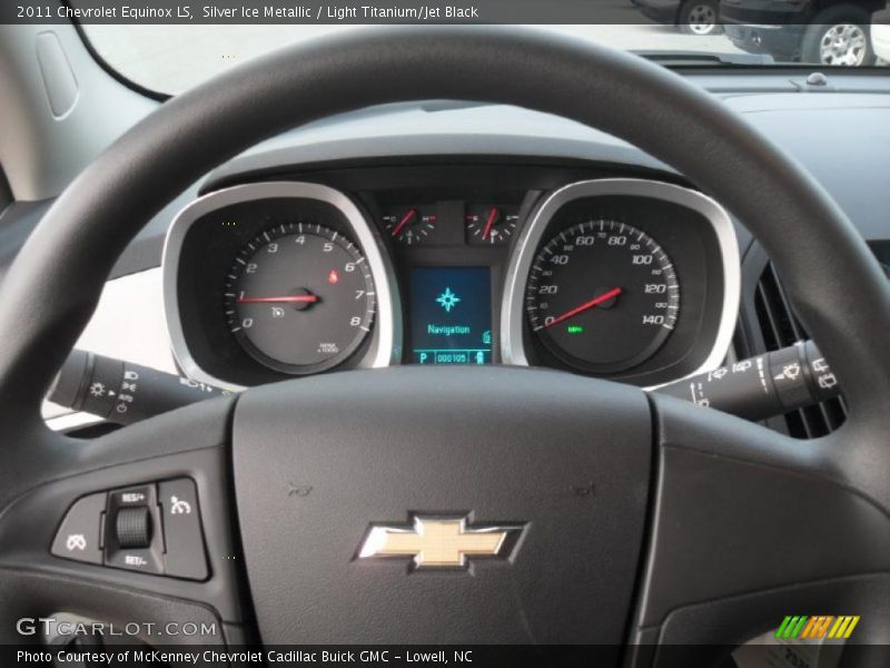 Silver Ice Metallic / Light Titanium/Jet Black 2011 Chevrolet Equinox LS