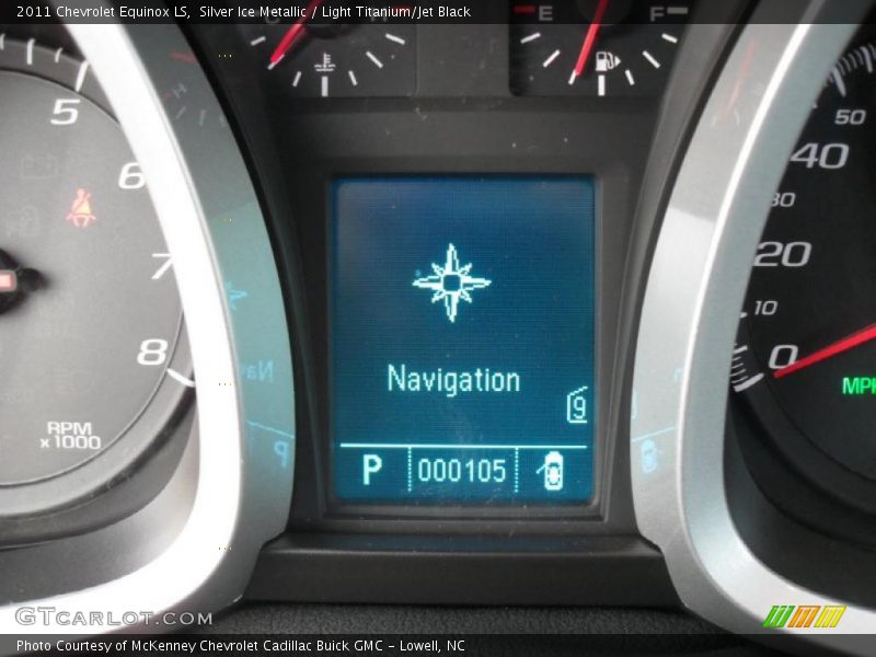 Silver Ice Metallic / Light Titanium/Jet Black 2011 Chevrolet Equinox LS
