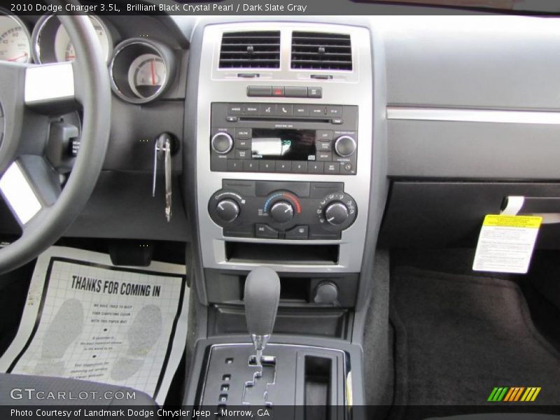 Brilliant Black Crystal Pearl / Dark Slate Gray 2010 Dodge Charger 3.5L