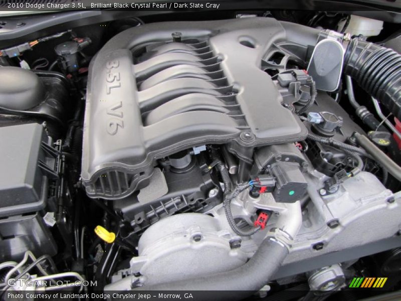 Brilliant Black Crystal Pearl / Dark Slate Gray 2010 Dodge Charger 3.5L