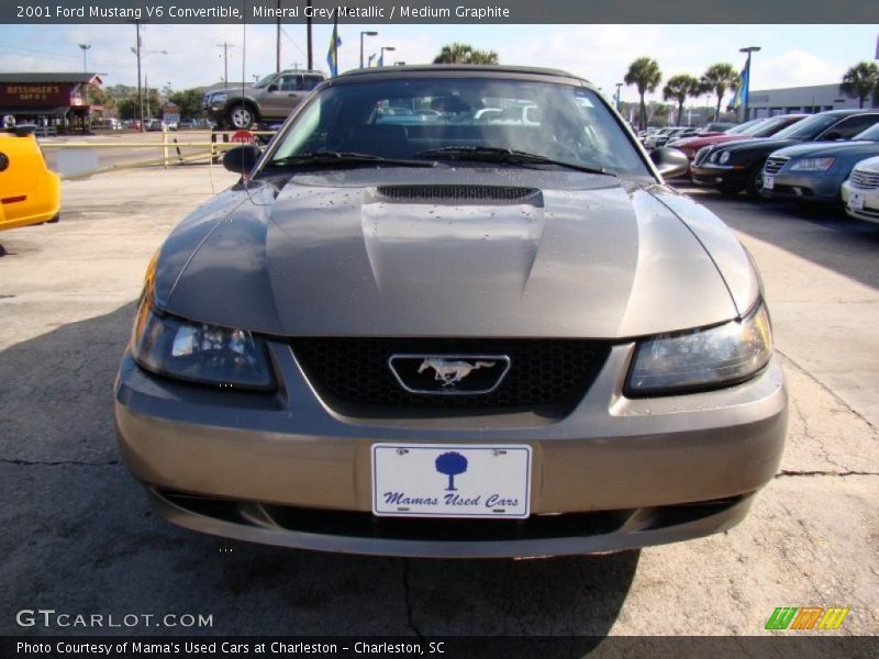 Mineral Grey Metallic / Medium Graphite 2001 Ford Mustang V6 Convertible