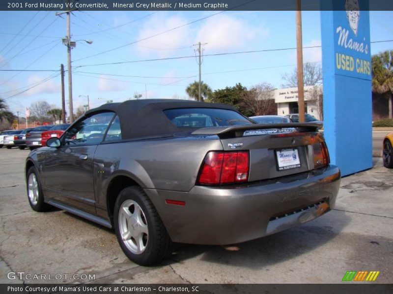 Mineral Grey Metallic / Medium Graphite 2001 Ford Mustang V6 Convertible