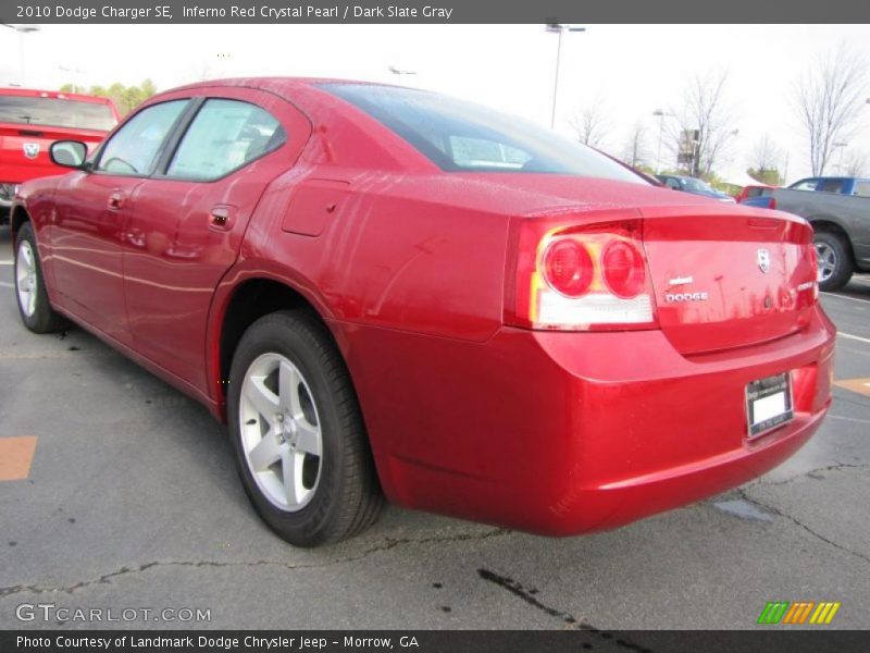 Inferno Red Crystal Pearl / Dark Slate Gray 2010 Dodge Charger SE