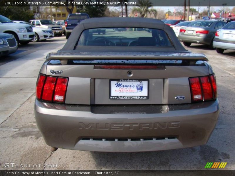 Mineral Grey Metallic / Medium Graphite 2001 Ford Mustang V6 Convertible