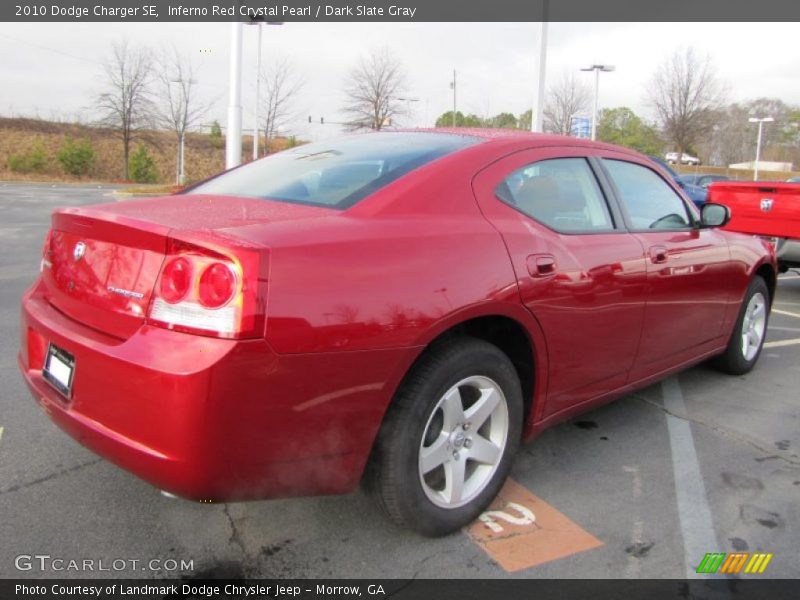 Inferno Red Crystal Pearl / Dark Slate Gray 2010 Dodge Charger SE